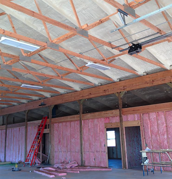 The best insulation contractors in Durango Colorado are working with blown-in spray foam at Eagle Insulation contractors.